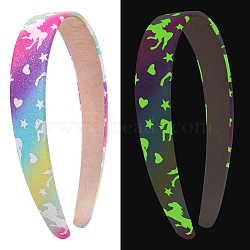 Luminous Headbands, Children Party Accessories, Colorful, 160x150mm(PW-WGEB7F8-02)