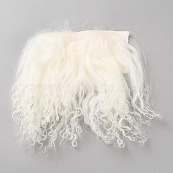 Wool Doll Wig Hair, for DIY Girls BJD Makings Accessories, White, 110~115x170~220x1mm(DIY-WH0888-392B)