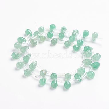 Natural Green Aventurine Beads Strands(G-J360-09)-2