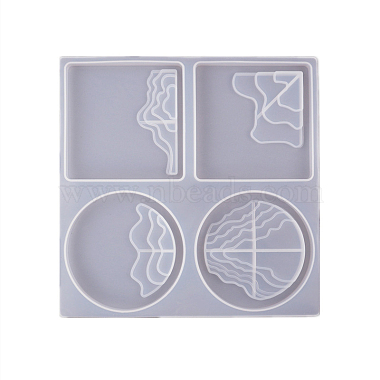 White Silicone Coaster Molds