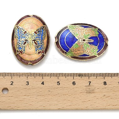 Handgemachte Cloisonne Perlen(CLB-Z001-09G)-3