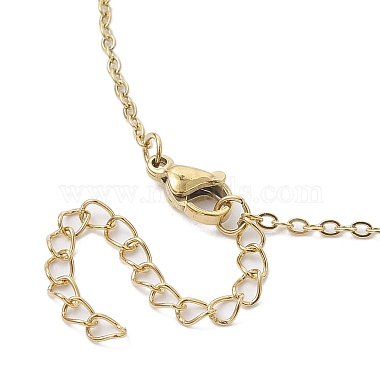 Colliers à pendentif en perles avec pierres précieuses naturelles et synthétiques mélangées étoiles(NJEW-JN04643)-6
