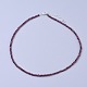 Grenat naturel colliers de perles(NJEW-K114-B-A04)-1