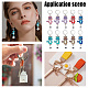 Alloy Enamel & Acrylic Pendant Locking Stitch Markers(HJEW-AB00108)-6