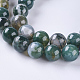 Chapelets de perles en agate mousse naturelle(G-L470-31-6mm)-2