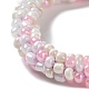 Crochet Glass Beads Braided Stretch Bracelet(BJEW-K232-01P)-2