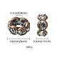 Brass Rhinestone Spacer Beads(RB-YW0001-05B-01R)-5