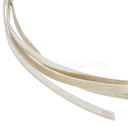 925 Sterling Silver Wire, Flat, Silver, 2x0.3mm, about 1.64 Feet(0.5m)/Box(STER-BC0001-51)