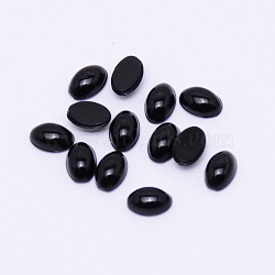 Acrylic Craft Eyes, Doll Eye, for Doll Making, Oval, Black, 6x4x2mm(SACR-WH0002-15A)