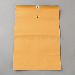 Kraft Paper Envelopes for Storing, Mailing, Rectangle, Orange, 370x253x0.3mm(AJEW-WH0556-76C)