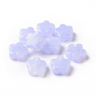 Lilac Flower Acrylic Beads