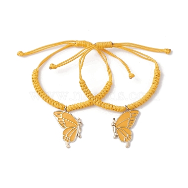 Orange Butterfly Alloy Bracelets