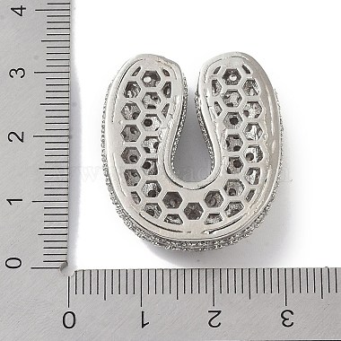 Rack Plating Brass Micro Pave Clear Cubic Zirconia Pendants(ZIRC-U002-P-U)-3