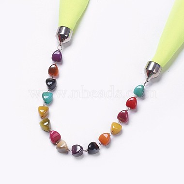 tissu de perles colliers écharpe de conception simple femmes(NJEW-K111-02B)-2