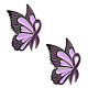 Butterfly with Ribbon Shape Enamel Pin(JEWB-WH0023-45)-1