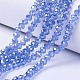 Chapelets de perles en verre galvanoplastique(EGLA-A034-T4mm-A17)-1