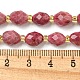 rhodonite naturelles brins de perles(G-N342-38)-5