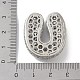 Rack Plating Brass Micro Pave Clear Cubic Zirconia Pendants(ZIRC-U002-P-U)-3