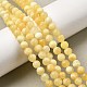 Natural Yellow Jade Beadd Strands(X-G-A274-A01-6mm)-1