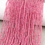 Natural Pink Tourmaline Beads Strands, Round, 2mm, Hole: 0.5mm, about 190pcs/strand, 14.96''(38cm)(G-RM250101-A4)
