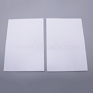 Sponge EVA Sheet Foam Paper Sets, With Double Adhesive Back, Antiskid, Rectangle, White, 30x21x0.1cm(AJEW-WH0017-47C-01)