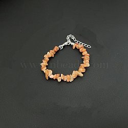 Natural Red Aventurine Chip Beaded Bracelets for Women(IW6789-6)