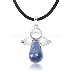 Angel Natural Lapis Lazuli Pendant Necklaces, No Size(OH8264-01)