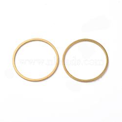 Brass Link Rings, Golden, 18mm(KK-M128-02G)