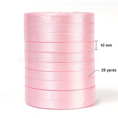 Breast Cancer Pink Awareness Ribbon Making Materials Valentines Day Gifts Boxes Packages Single Face Satin Ribbon(RC10mmY004)-5
