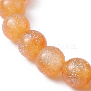 Bracelet extensible en perles de résine imitation œil de chat pour enfants(BJEW-JB09569)-5