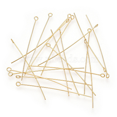 4.5cm Real 18K Gold Plated Brass Eye Pins