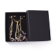 Stud Earrings & Pendant Necklaces Sets(SJEW-JS01075-01)-2