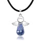 Colliers avec pendentif en lapis-lazuli naturel ange(OH8264-01)-1