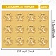 34 Sheets Self Adhesive Gold Foil Embossed Stickers(DIY-WH0509-085)-2