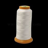 Nylon Sewing Thread, White, 0.3mm, about 410~450m/roll(NWIR-G004-0.3mm-01)