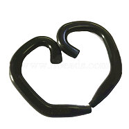 Reusable Silicone Ear Hook, Invisible Earmuffs, for Mouth Cover, Black, 1mm(AJEW-GF0001-05B)