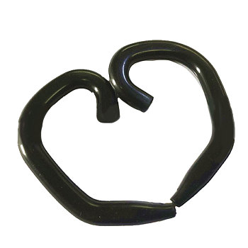 Reusable Silicone Ear Hook, Invisible Earmuffs, for Mouth Cover, Black, 1mm