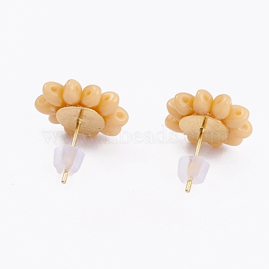(venta de fábrica de fiestas de joyería) aretes de perlas de semillas(EJEW-JE04516-05)-5