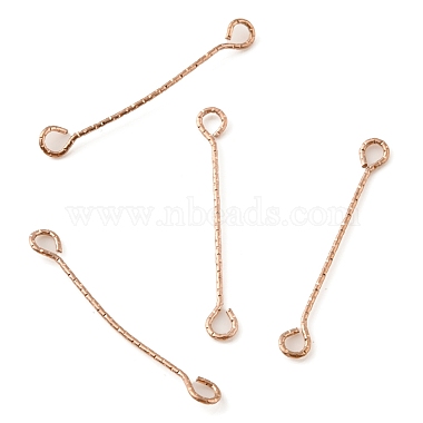 3cm Light Gold 316 Surgical Stainless Steel Double Sided Eye Pins