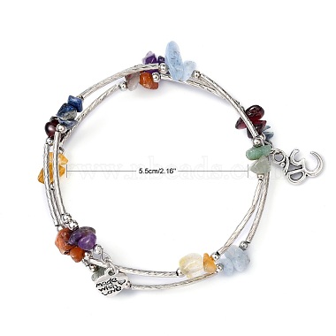 Three Loops Natural Gemstone Beaded Wrap Bracelets(BJEW-JB02331-03)-6