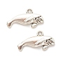Antique Silver Other Animal Alloy Pendants(PALLOY-P266-01AS)