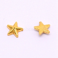 Alloy Cabochons, Epoxy Resin Supplies Filling Accessories, for Resin Jewelry Making, Star, Cadmium Free & Lead Free, Golden, 5.5x5.5x1.5mm(PALLOY-WH0076-87G)