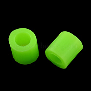 PE DIY Melty Beads Fuse Beads Refills, Tube, Lawn Green, 3~3.3x2.5~2.6mm(X-DIY-R013-2.5mm-A16)