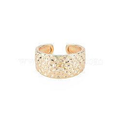 Brass Finger Ring Settings, Loop Ring Base, with Loop, Nickel Free, Real 18K Gold Plated, US Size 7 3/4(17.9mm)(KK-N232-288)