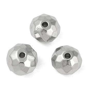 CCB Plastic Beads, Faceted, Rondelle, Platinum, 9x6.5mm, Hole: 1.6mm