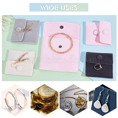 PandaHall Elite 8Pcs 8 Style Square Velvet Jewelry Bags(TP-PH0001-17)-3