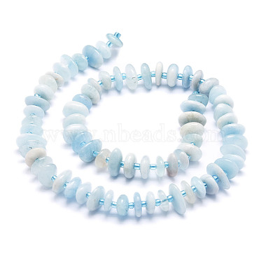 Natural Aquamarine Beads Strands(G-E569-J13)-2