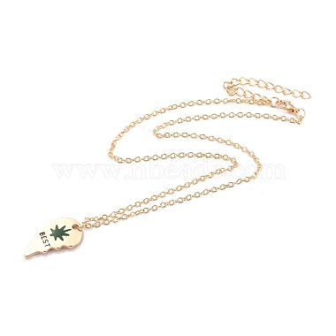 BEST BUDS Alloy Pendant Necklaces(NJEW-K124-03A-G)-2
