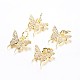 Long-Lasting Plated Brass Micro Pave Cubic Zirconia Charms(X-ZIRC-F069-32G)-1