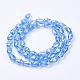Electroplate Glass Beads Strands(X-EGLA-D015-15x10mm-10)-1